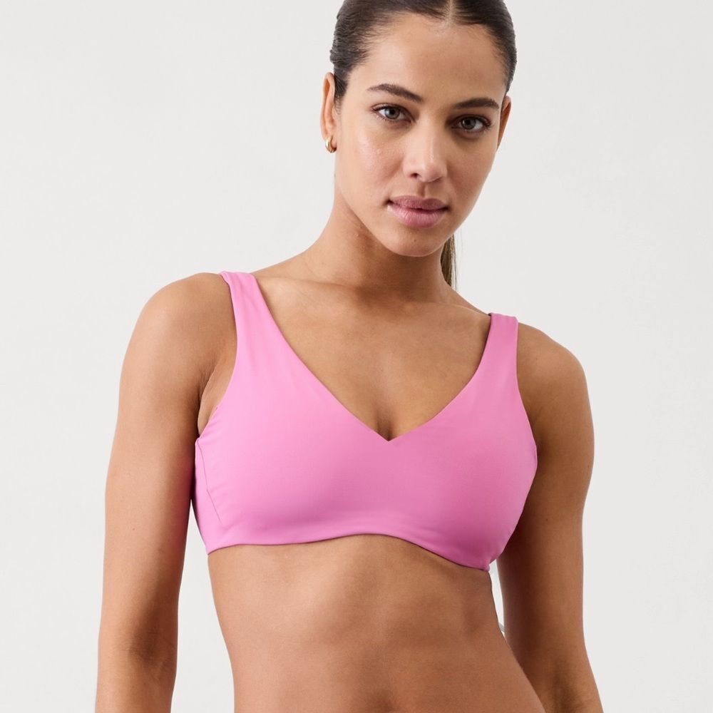 Athleta Vibrant Pink Bikini Top